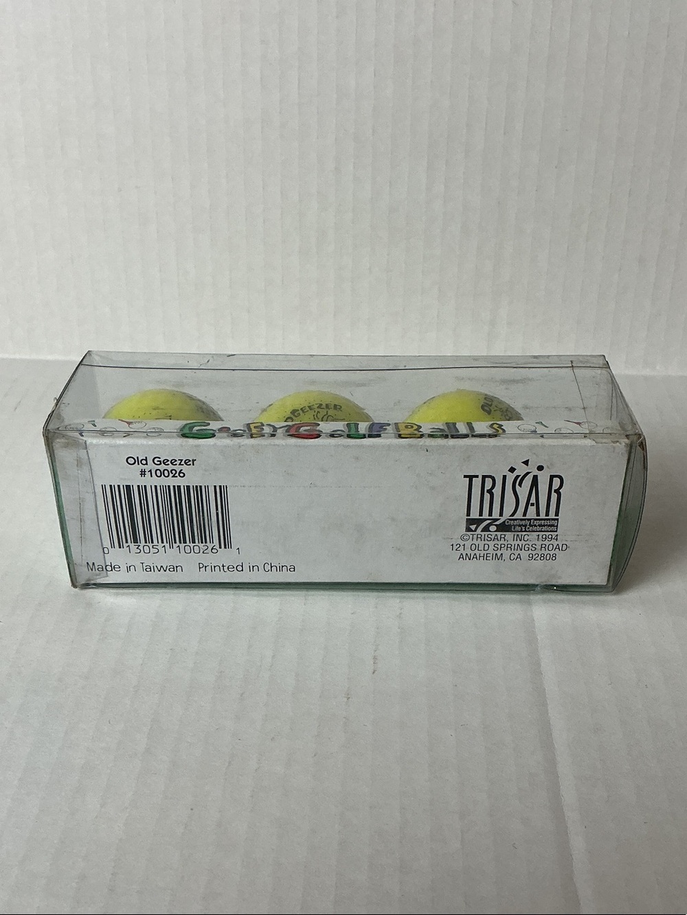 Goofy Golf Balls - Yellow Cartoon Pack of 3 - 1994 - Picture 3 of 3